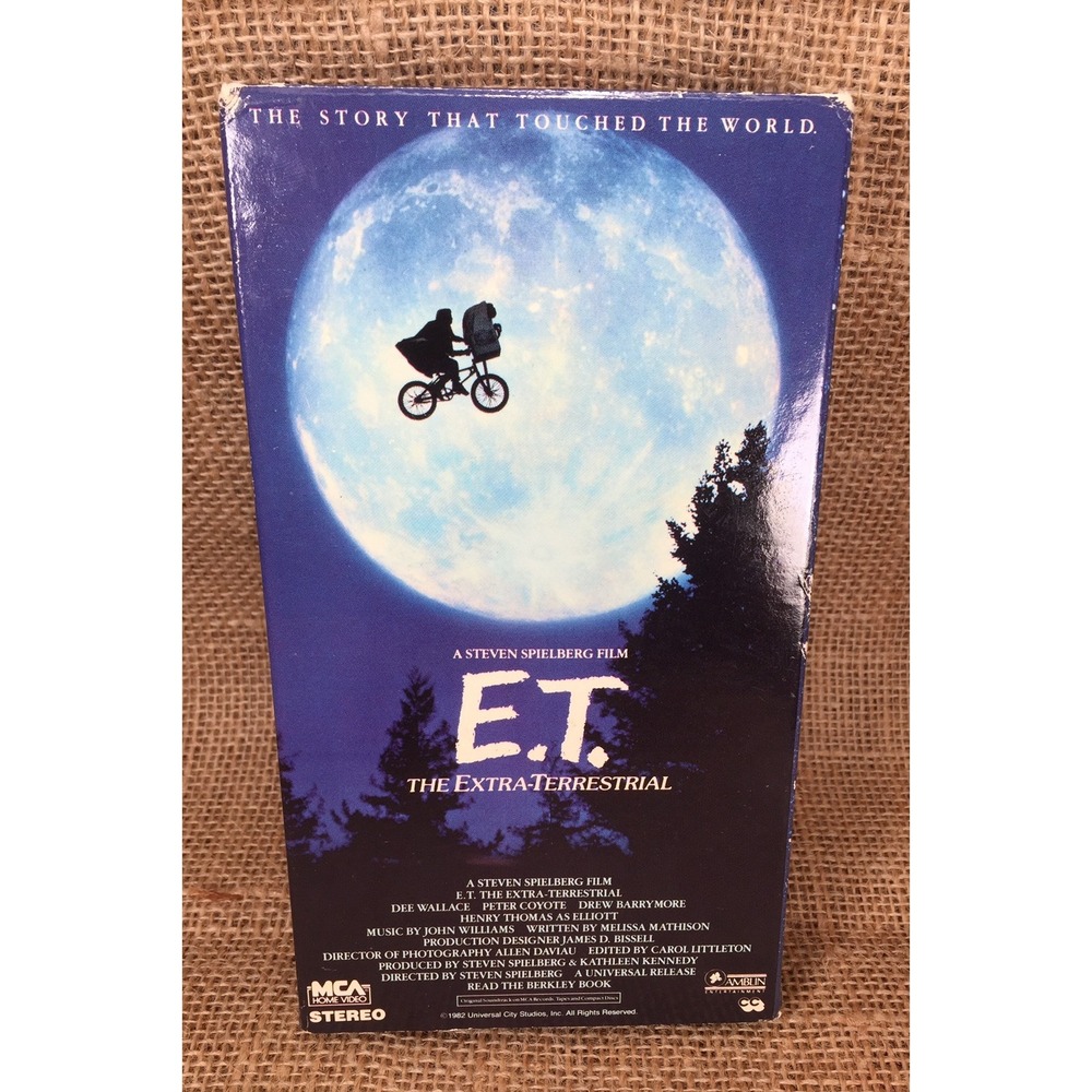 ET The Extra-Terrestrial VHS 1988 MCA Home Video Green Tape Hi-Fi Stereo PG
